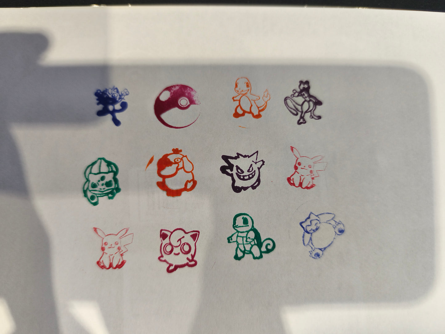 Lot des 12 Tampons Pokémon