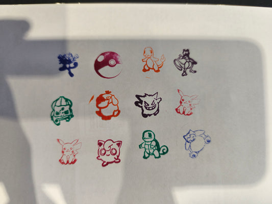 Lot des 12 Tampons Pokémon