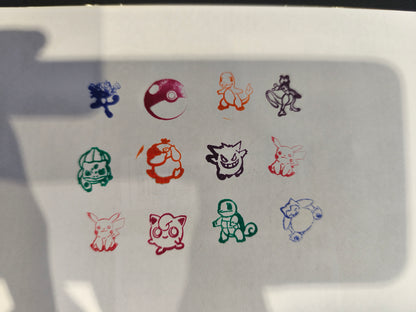 Lot des 12 Tampons Pokémon