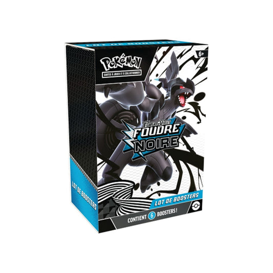 Bundle Pokémon Foudre Noire contenant 6 boosters scellés