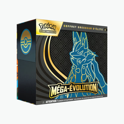ETB Pokémon Méga Évolution Lucario avec carte promo Riolu